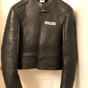 Vetements Polizei Leather Jacket