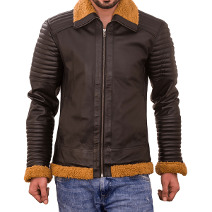 Victor Racer Shearling Leather Jacket