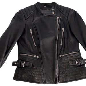 Victoria's Secret Moto Black Leather Jacket