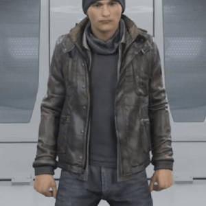 Video Game Detroit Become Human Connor Leather Jacket