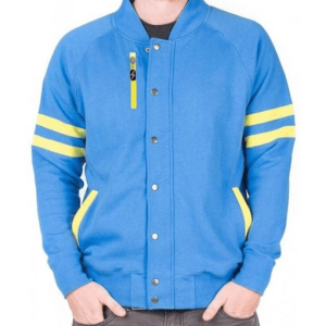 Video Game Fallout 4 Vault 111 Blue Wool Jacket