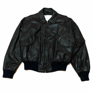 Vintage CWU 45 Cowhides Black Leather Jacket