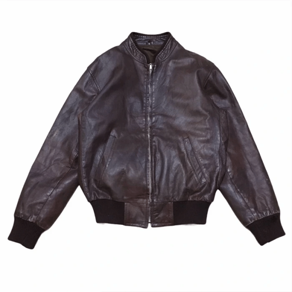 Vintage Japanese Brand Brown Leather Jacket