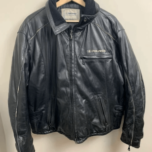 Vintage Polaris Black Leather Jacket