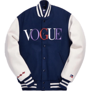 Vogue Los Angeles Kith Golden Bear Varsity Wool Jacket