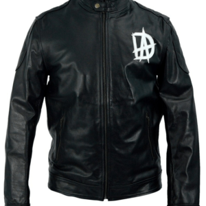 WWE Dean Ambrose Logo Black Leather Jacket