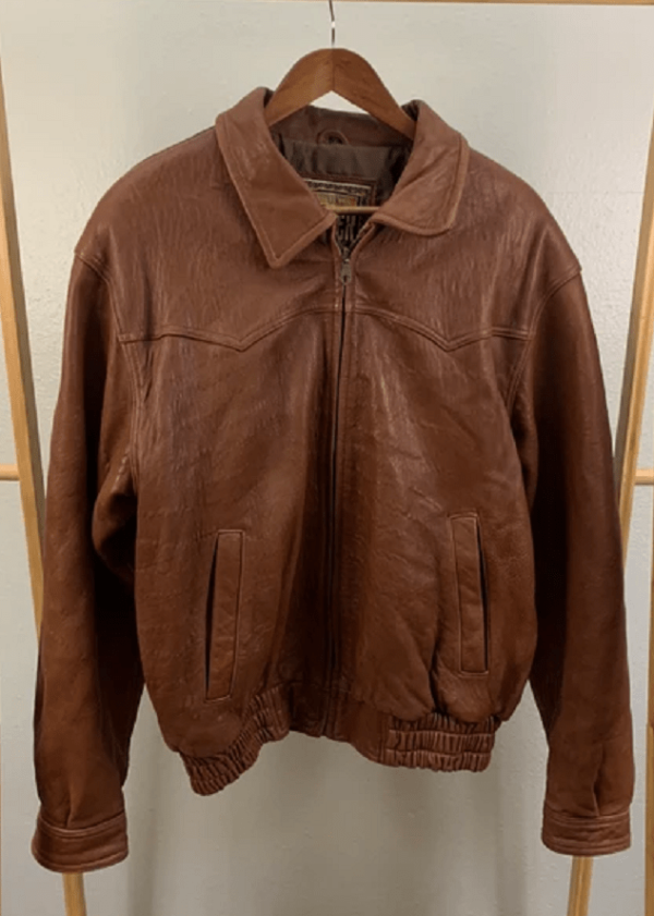 Western Adler Vintage Brown Leather Jacket