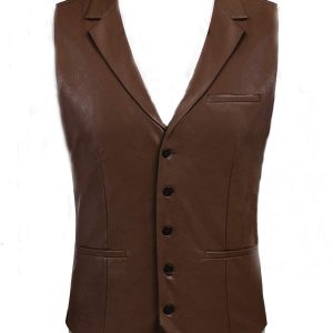 Western Leather Vest