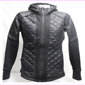Women's Mondetta Performance Gear Hoodie Mixed Leather Jacket