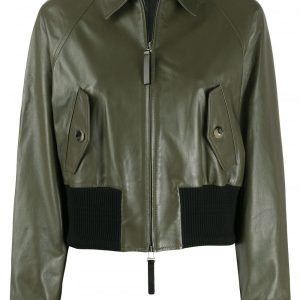 Womens Rue 21 Bomber Leather Jacket