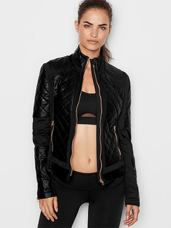 Women's Victoria Secret Black Leather Jacket