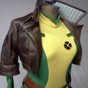 X-Men Rogue Cropped Leather Jacket