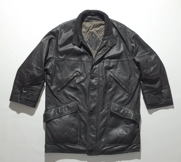 YSL Yves Saint Laurent Parka Leather Jacket