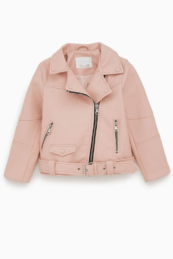 Zaras Pastel Blossom Leather Jacket