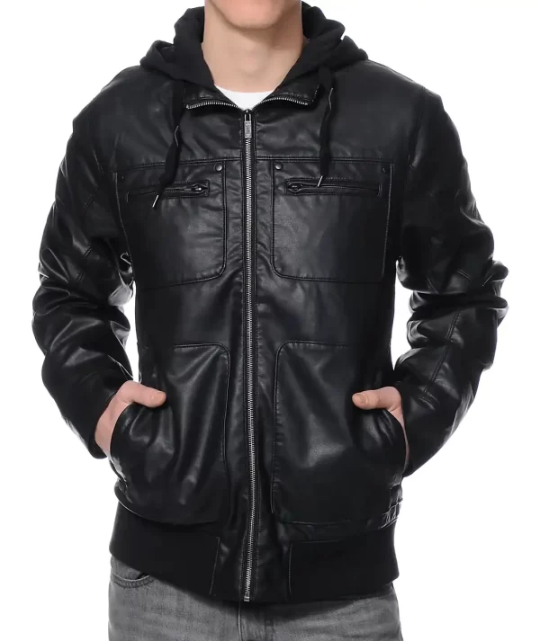 Zumiez Dravus Maldon Black Biker Leather Jacket