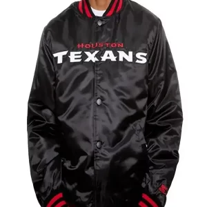 Houston Texans Satin Black Jacket