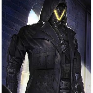 PUBG Season 11 Elite Agent Black Leather Coat