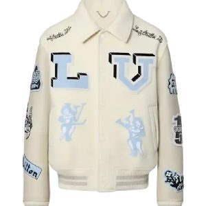 Louis Vuitton Bunny Multi Patches Varsity Wool Jacket